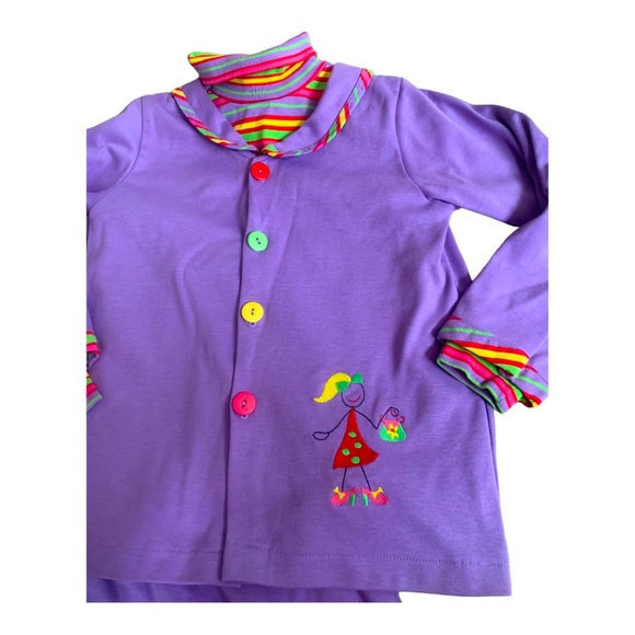 CHEZ AMI by PATSY AIKEN Vintage Jacket Turtleneck Skirt Set - Size 6X - Picture 8 of 10